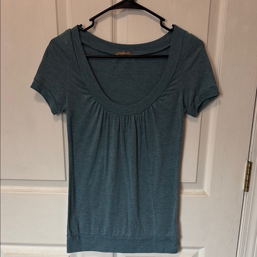 Women's Teal Short Sleeve Top